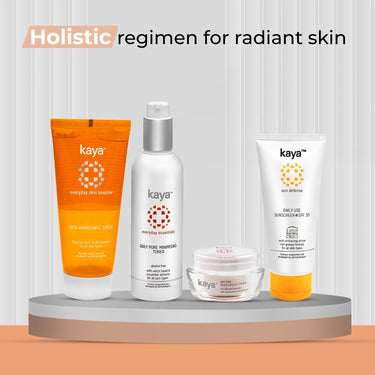 Kaya Clinic Skin Awakening Rinse with Niacinamide, Vitamin C, A & E, Vitamin C Face Wash, Vitamin C Cleanser, Brightening Face Wash, Daily Use Face Wash for All Skin Types, 100ml